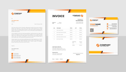 Corporate business stationery pack template