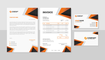 Professional business stationery template