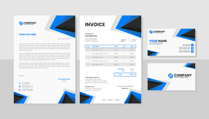 Professional business stationery template