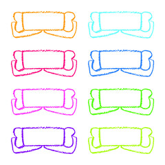 색연필 손그림 라벨 2103(C)_리본