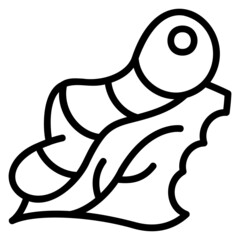 Caterpillar line icon. Can be used for digital product, presentation, print design and more.