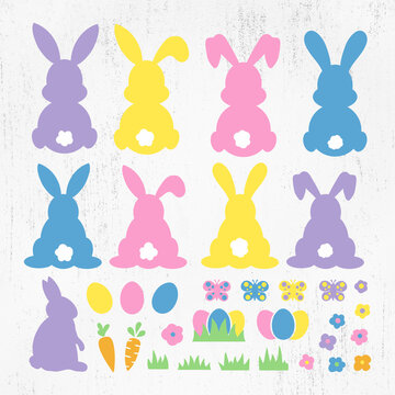 Easter Bunny svg, Bunny Bundle svg, Easter SVG Bundle, Easter Shirt SVG, Happy Easter SVG, Easter Gift For Her Svg, Easter Gift for Boy Girl