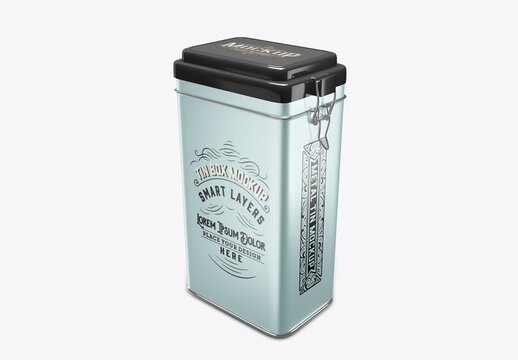 Metallic Tin with Locking Lid