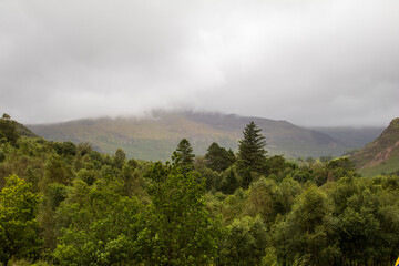 landscapes misty mountains