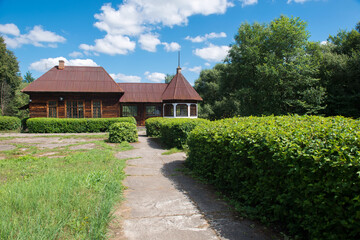Old rural hydroelectric power station, one of the first rural hydroelectric power plants in the USSR. Yaropolets, Moscow region, Russia