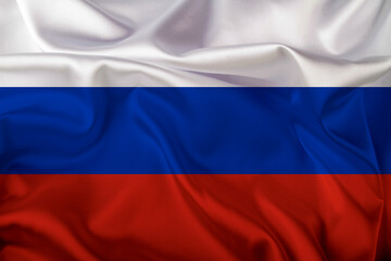 Russia Flag - satin, illustration