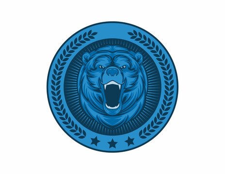 Bear Emblem Illustration
