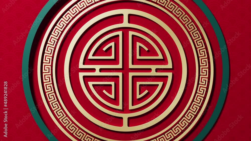 Poster patterns with chinese style background, 3d rendering.