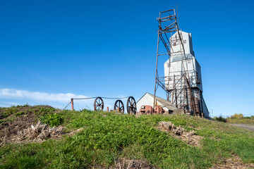 The abandoned Quincy Mine in Hancock, Michigan, on the Keeweenaw Peninsula