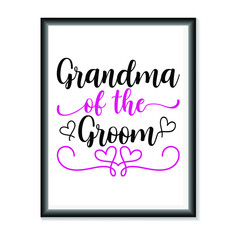 Wedding quotes SVG, Bridal Party Hand Lettering SVG for T-Shirts, Mugs, Bags, Poster Cards, and much more