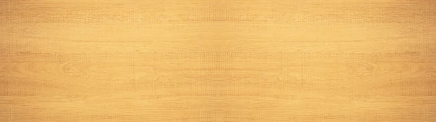 Muurstickers oud bruin rustiek licht helder houten esdoorntextuur - houten achtergrondpanoramabanner long © Corri Seizinger