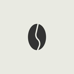 Coffee_bean vector icon illustration sign