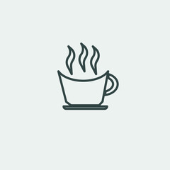 Coffee_cup vector icon illustration sign