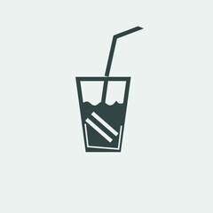 Drink vector icon illustration sign