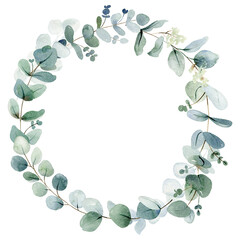 Frame with eucalyptus leaves © Tapilipa