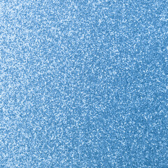 Fototapeta na wymiar Realistic Monochrome Blue Glitter Paper Texture with Soft Gradient