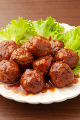 甘酢あんの肉団子
