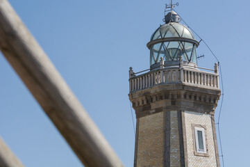 Fototapeta na wymiar Tower of lighthouse of San Juan, Aviles. Asturias 