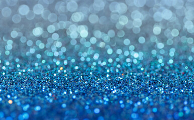 Beautiful Glitter Bokeh Gradient Texture, Closeup Photography