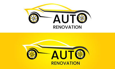 Auto car design logo