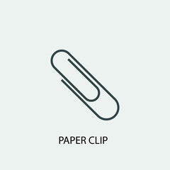 Paper_clip vector icon illustration sign