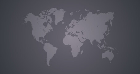 Fototapeta na wymiar World map horizontal and earth continents flat vector illustration. 