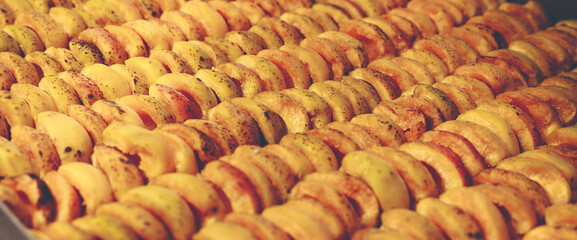 The process of home cooking dried fruits in an electric dryer.