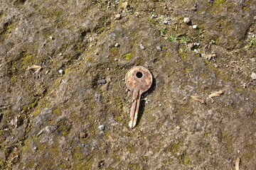 An old key on the floor