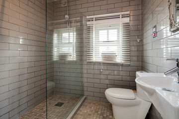 Naklejka na ściany i meble tiled shower room