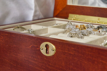 Rings and Various Jewelry in a Box