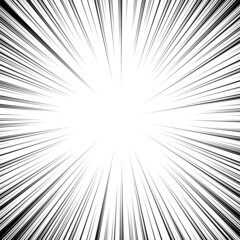 vector radial speed cartoon. motion line background