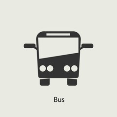 Bus vector icon illustration sign