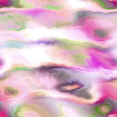 Bright marbled painterly abstract beach wear pattern. Seamless summer fashion organic clothing fluid ink design swatch. 