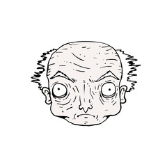 Old man face