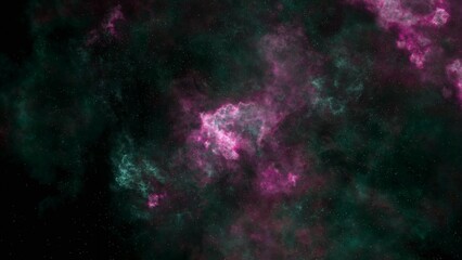 Aquamarine and pink Abstract Glowing Space stars