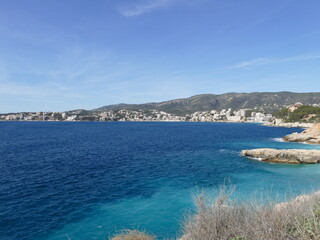Fototapeta na wymiar Bay in front of Castel Sant Carles, Palma, Mallorca, Balearic Islands, Spain