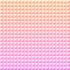 Orange and pink square pyramid 3d tiles. Abstract seamless pattern. 3d pyramid pattern background.