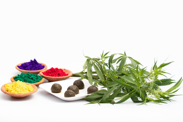 Bhaang Ki Goli Or Bhang Ka Gola Is Made Of Is Herbal Edible Balls Made Of Cannabis Leaves Paste And...
