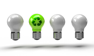 lampadina, idea, energie rinnovabili,  riciclo, energia	

