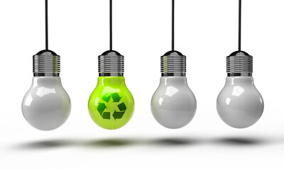 lampadina, idea, energie rinnovabili,  riciclo, energia	
