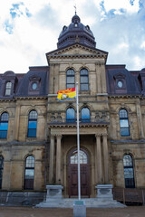 Fototapeta na wymiar Legislative Assembly of New Brunswick in Fredericton New Brunswick.