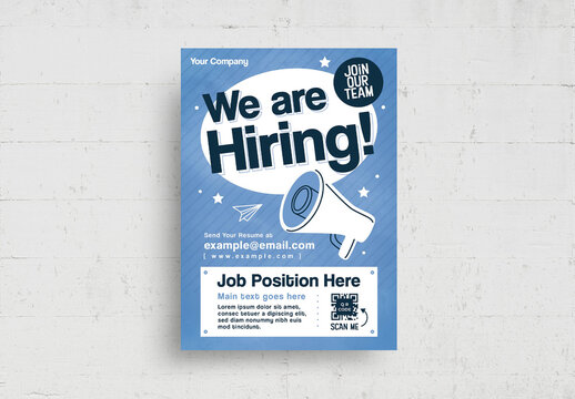 We Are Hiring Flyer Poster