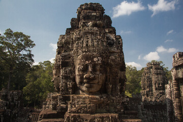 Templo de Bayon en Angkor, Camboya