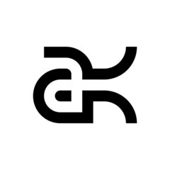 Creative letter AK monogram logo design