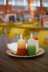 Salsas para comida de calle