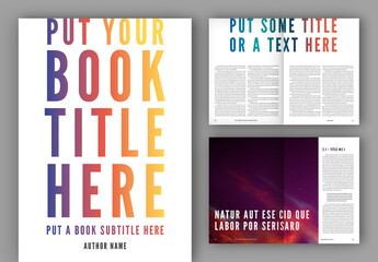 Book Layout with Bold Typographic Accents