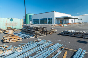 Fototapeta premium Big Box Retail Store Construction Site