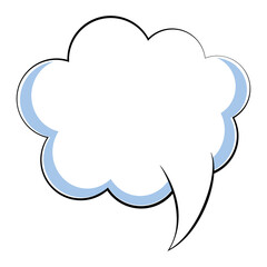 smoke speech bubble