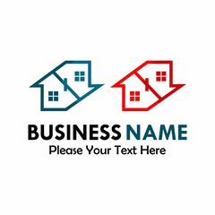 This is infinity home logo template illustration