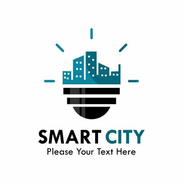 Smart city logo template illustration